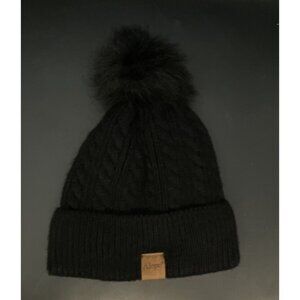 Alepo Winter Pom Pom Beanie Hat Warm Fleece Lined Chunky Style Large